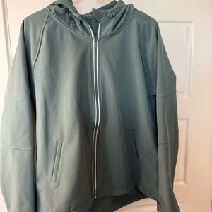 Fabletics Teal Zip-Up Jacket